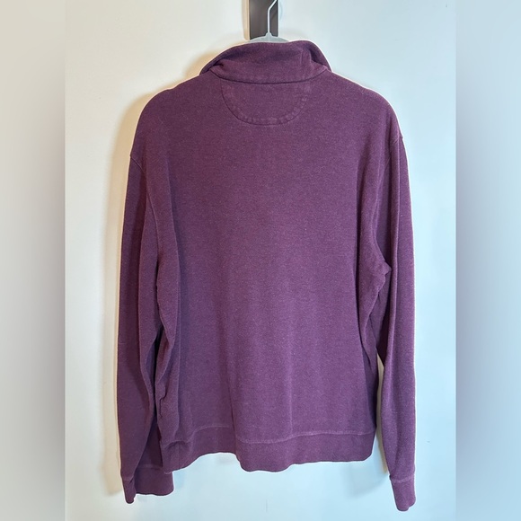 Men’s Medium Polo Ralph Lauren Quarter zip pullover Maroon gray - Picture 2 of 6